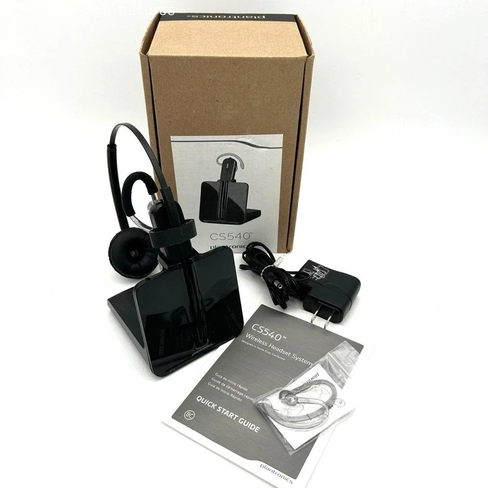 Plantronics CS540 Wireless Headset System DECT 6.0 C054 Base Tested Working